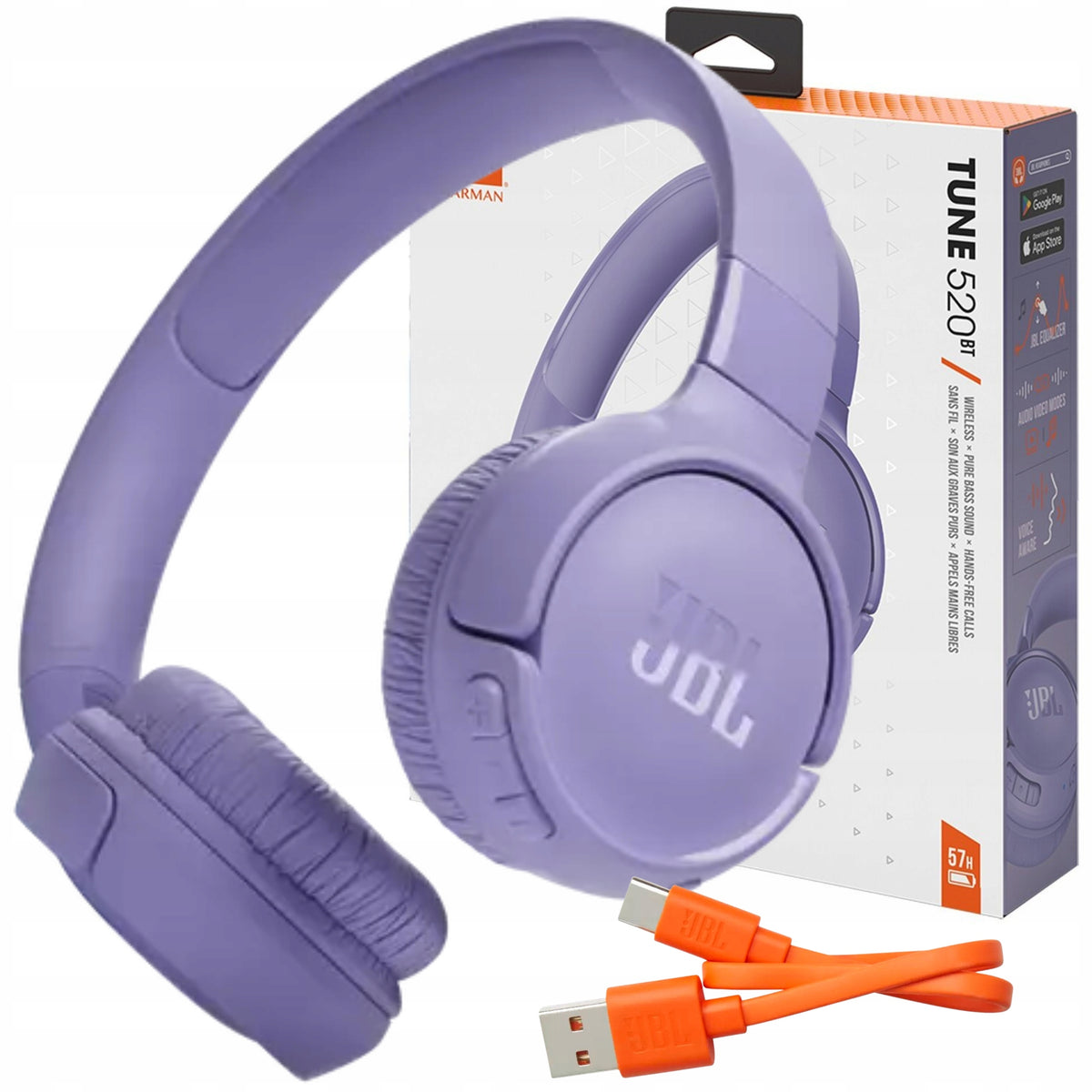 2X JBL WIRELESS ON-EAR HEADPHONES WITH BLUETOOTH MICROPHONE COMFORTABLE VIALS