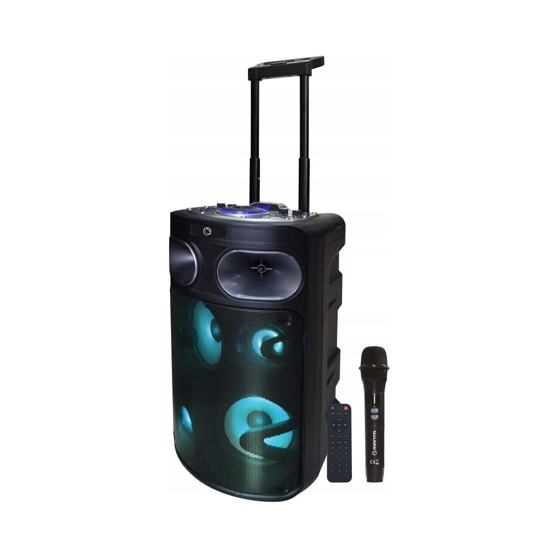 2X KARAOKE Power Audio Bluetooth SPEAKER with MICROPHONE Manta FOBOS RADIO 140