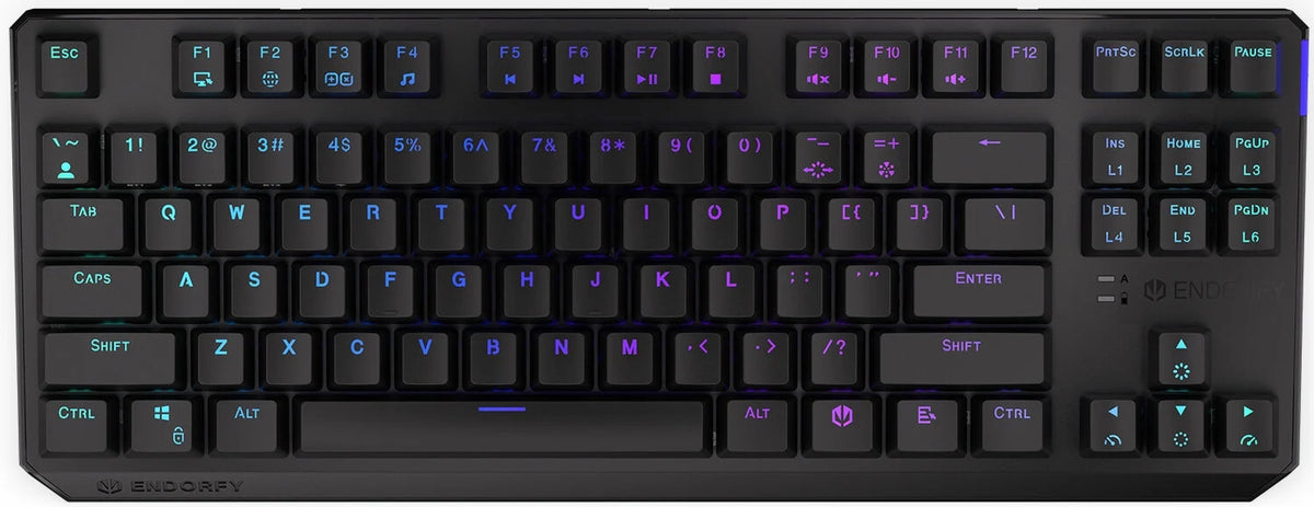 2X KEYBOARD ENDORFY Thock TKL Wireless Black