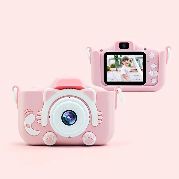 2X KIDS DIGITAL CAMERA FULL HD 1080p GAME CAMERA | XXL PINK SET Brand ARSA GO