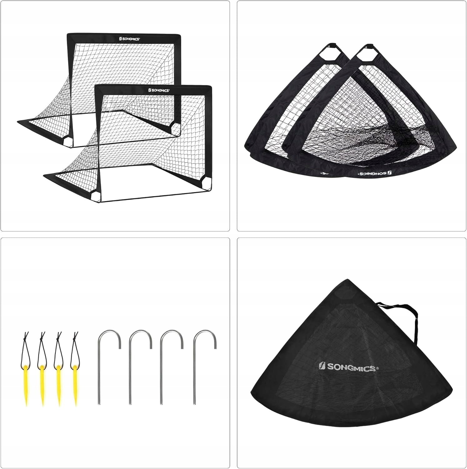 2X KIDS FOOTBALL GOAL FOLDING PORTABLE GARDEN TRAINING SET Manufacturer code 2X BRAMKA PIŁKARSKA DLA DZIECI SKŁADANA