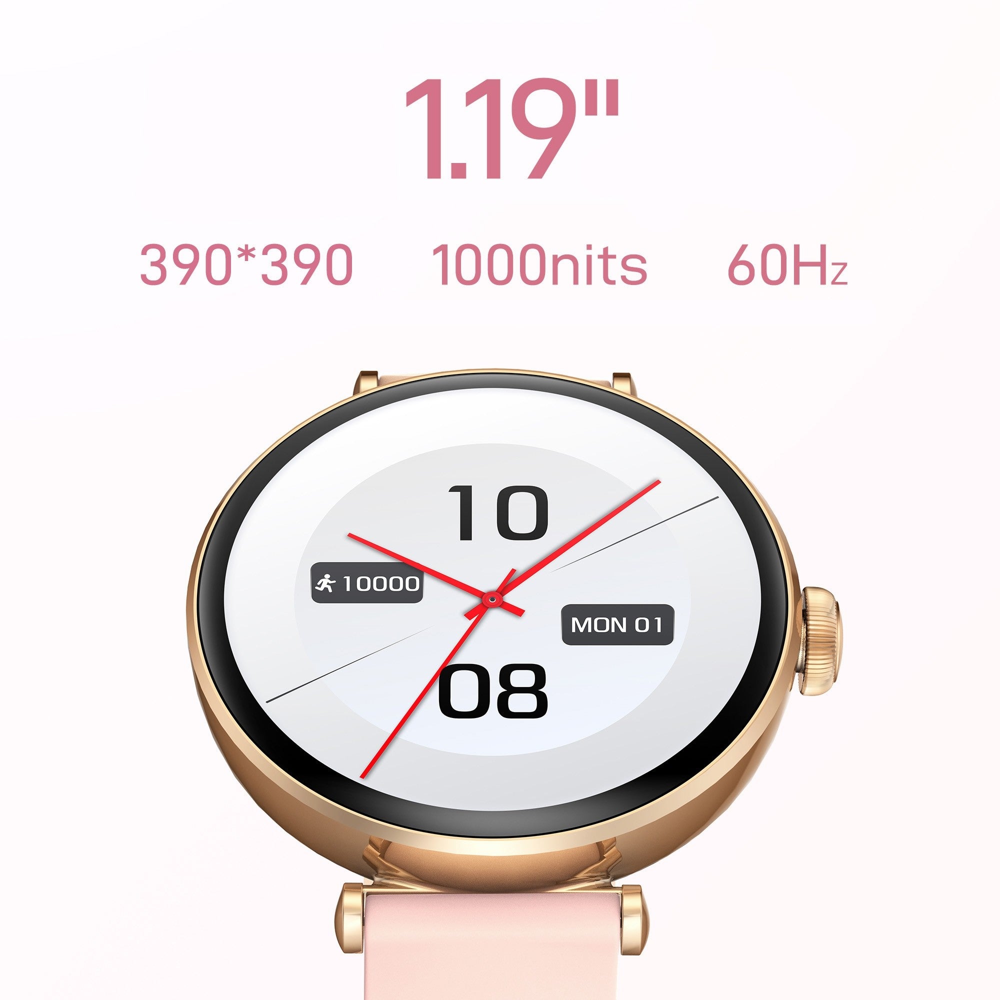 2X KIESLECT Pura Gold Smartwatch 1.19" AMOLED Bluetooth 5.2 IP68 Model other