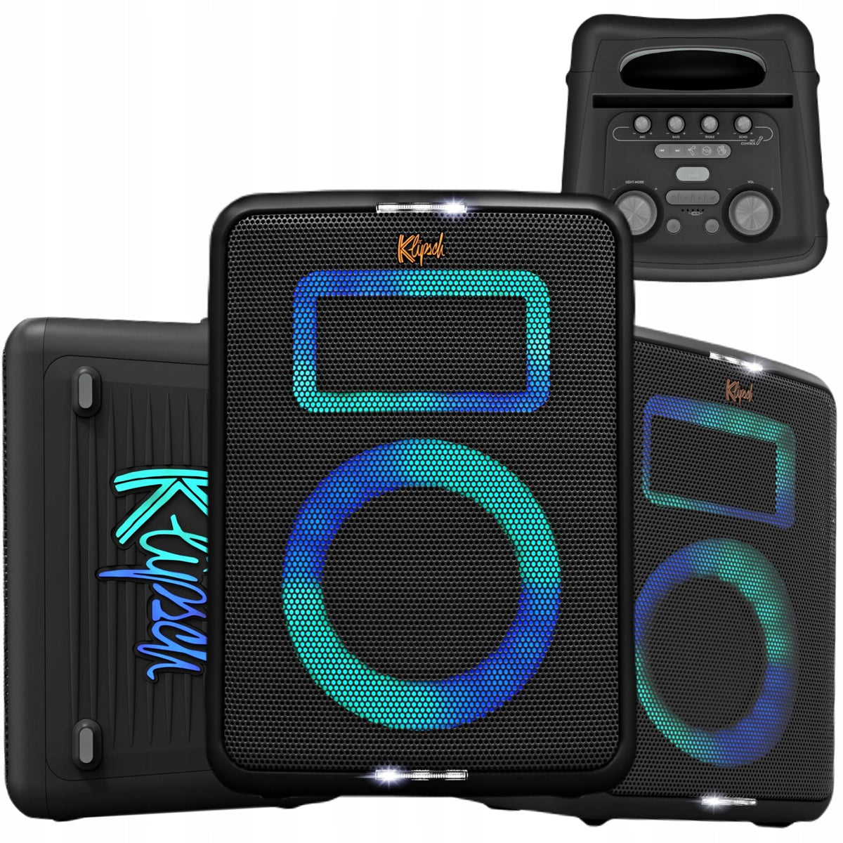2X KLIPSCH VEGAS MUSIC CITY PORTABLE PARTY SPEAKER WITH BLUETOOTH 5.2 RGB