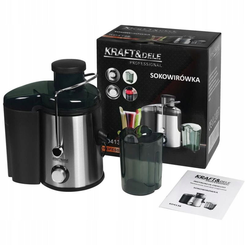 2X KRAFT JUICER 450ML 1600W FILTER WITH MICRO MESH KD4
