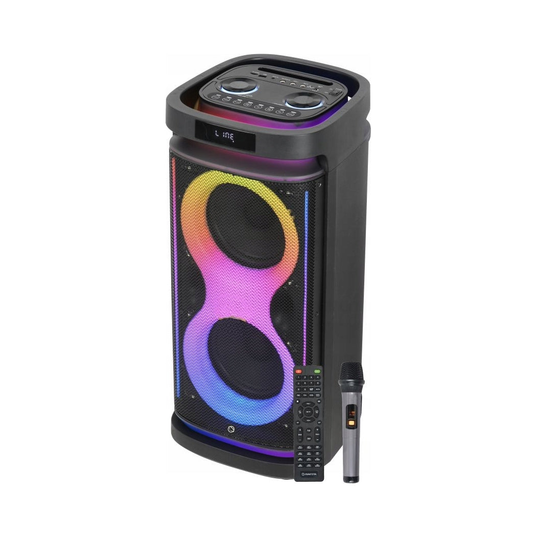 2X Karaoke Bluetooth Speaker Portable Power Audio Manta HEKTOR Microphone 16