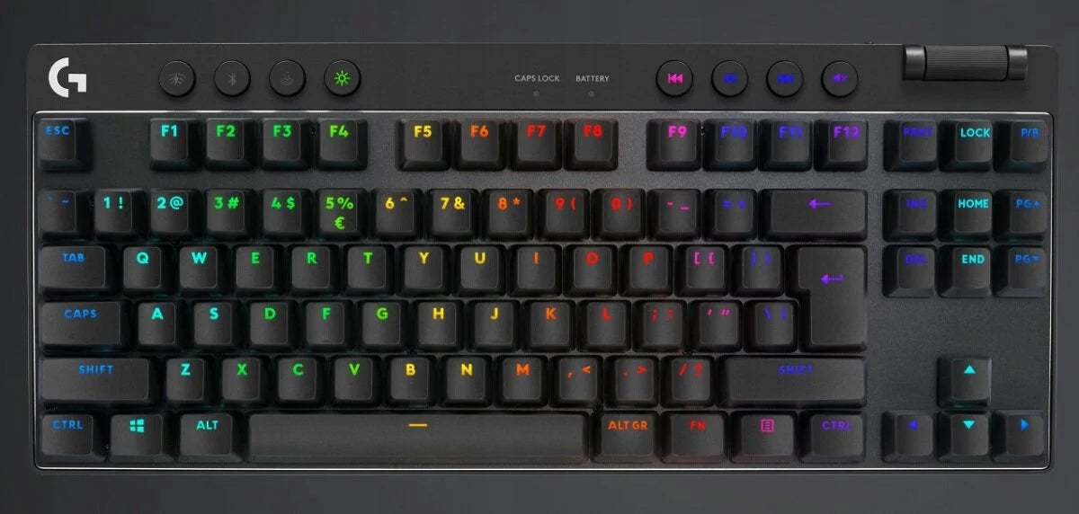 2X Keyboard Logitech G PRO X TKL Lightspeed Tactile black Manufacturer Logitech