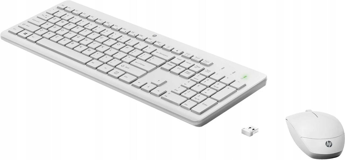 2X Keyboard + Mouse Set HP 230 White 3L1F0AA Manufacturer HP