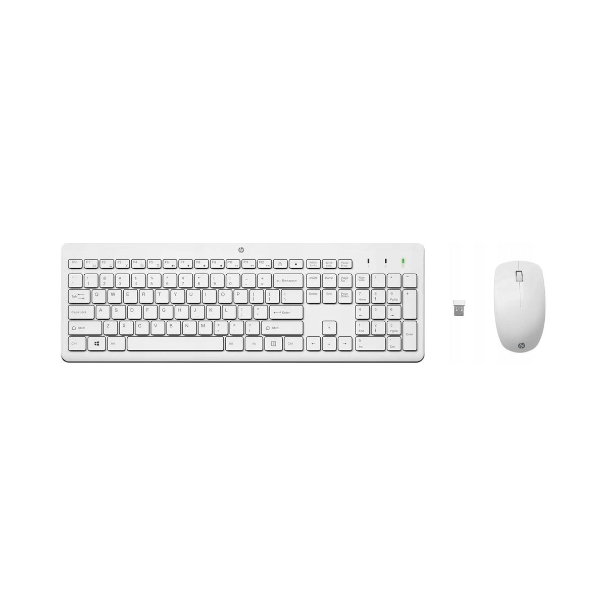 2X Keyboard + Mouse Set HP 230 White 3L1F0AA