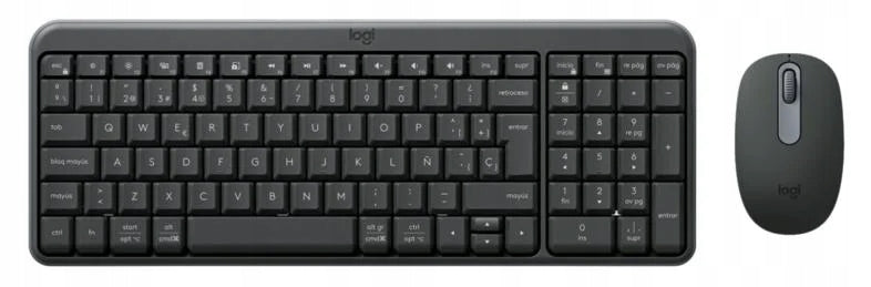 2X Keyboard + Mouse Set LOGITECH MK250 Graphite