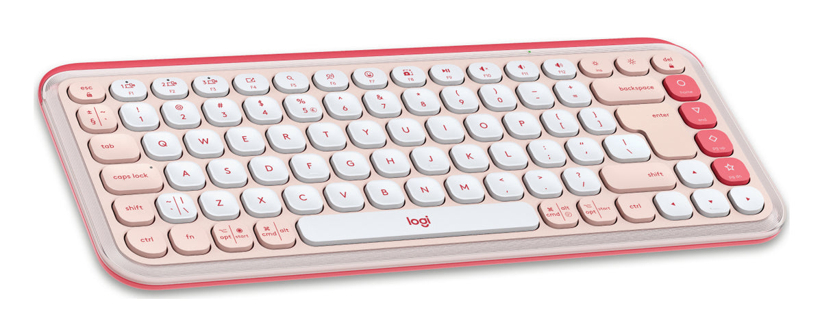 2X Keyboard + Mouse Set LOGITECH Pop Icon Combo Pink Keyboard type membrane