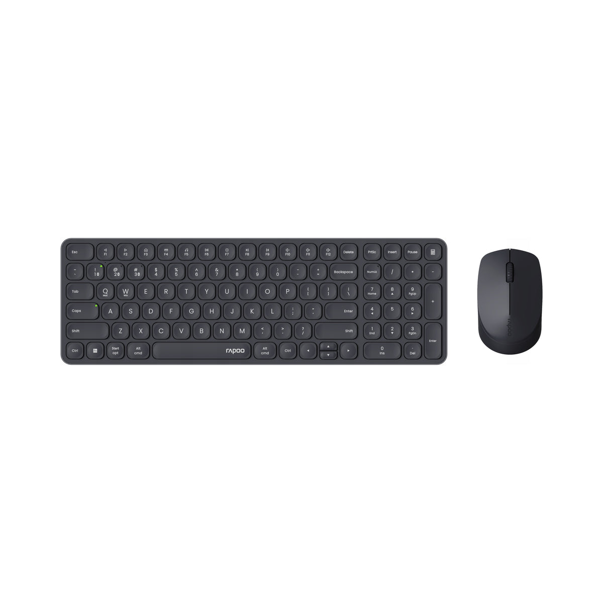 2X Keyboard+Mouse Set RAPOO 9310M Black