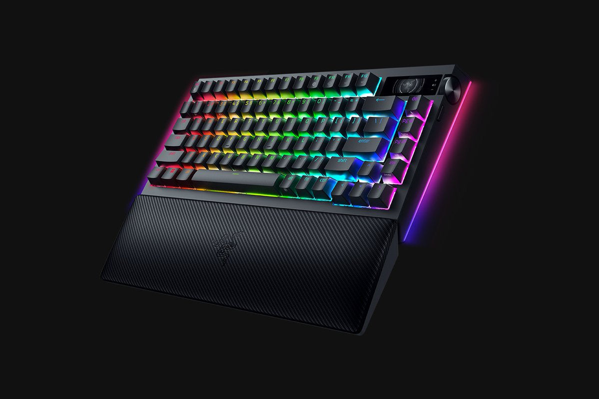 2X Keyboard RAZER BlackWidow V4 Pro 75% Orange Switch US (ISO) Black Keyboard layout US international (qwerty)