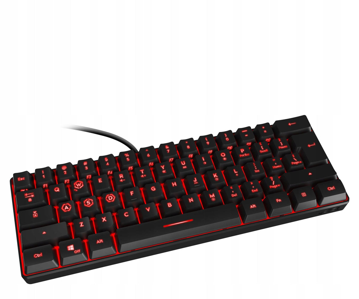 2X Keyboard SpeedLink LETOS RGB 60% Gaming black Manufacturer Speedlink