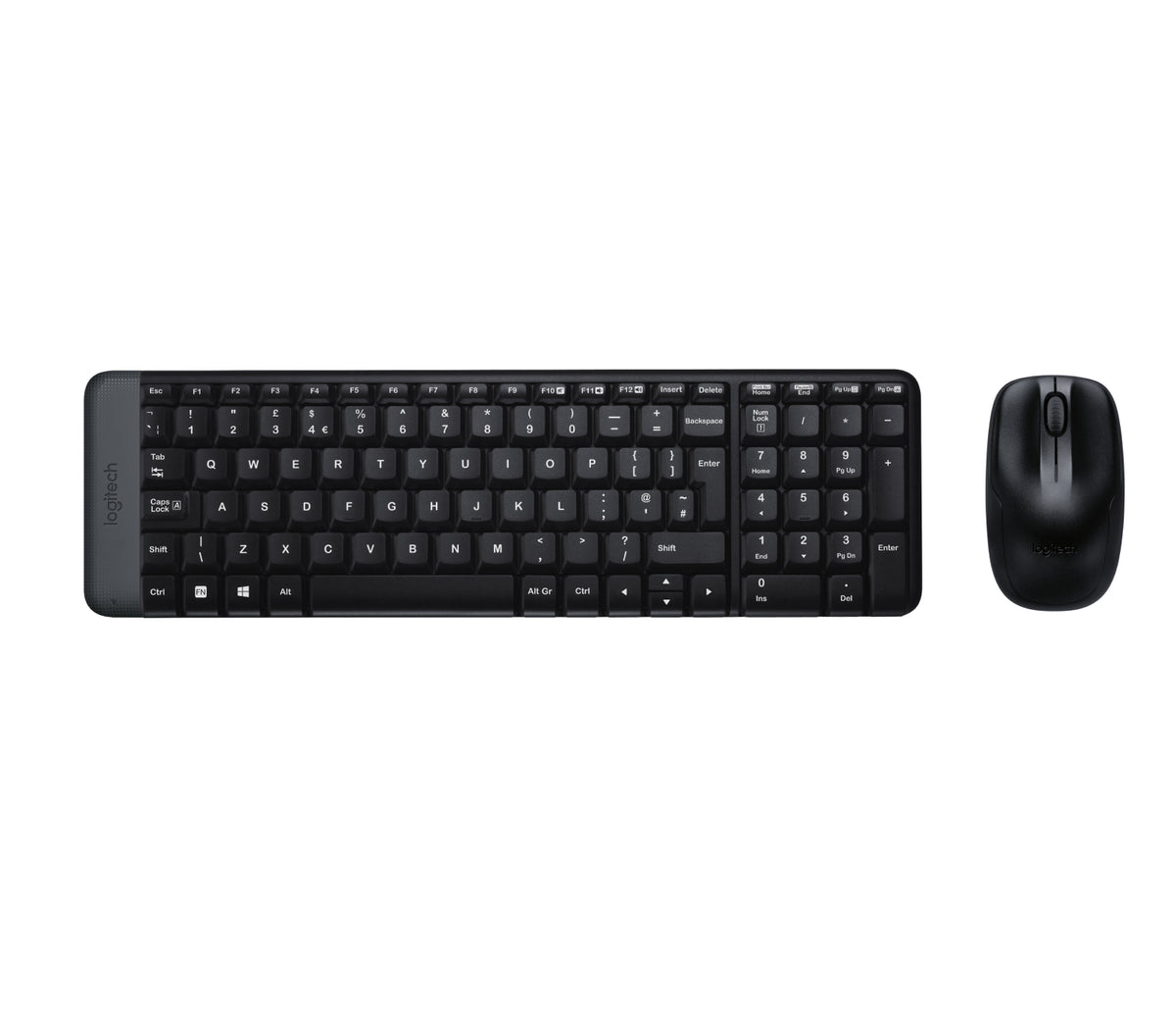 2X Keyboard and mouse set Logitech 920-003161 black Keyboard type membrane