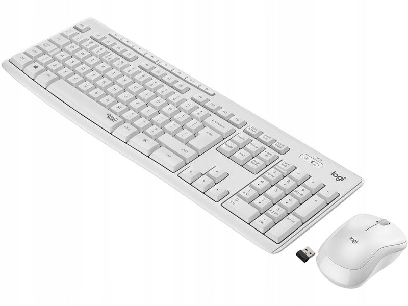 2X Keyboard and mouse set Logitech MK295 Silent Wireless white Manufacturer Logitech
