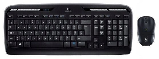 2X Keyboard and mouse set Logitech MK330 Wireless Keyboard type membrane