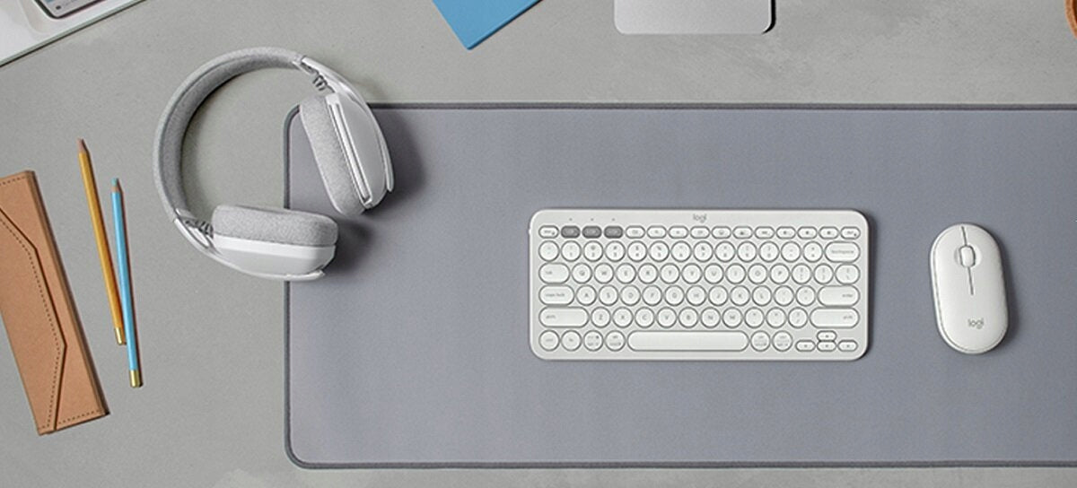 2X Keyboard and mouse set Logitech Pebble 2 Combo white Manufacturer Logitech