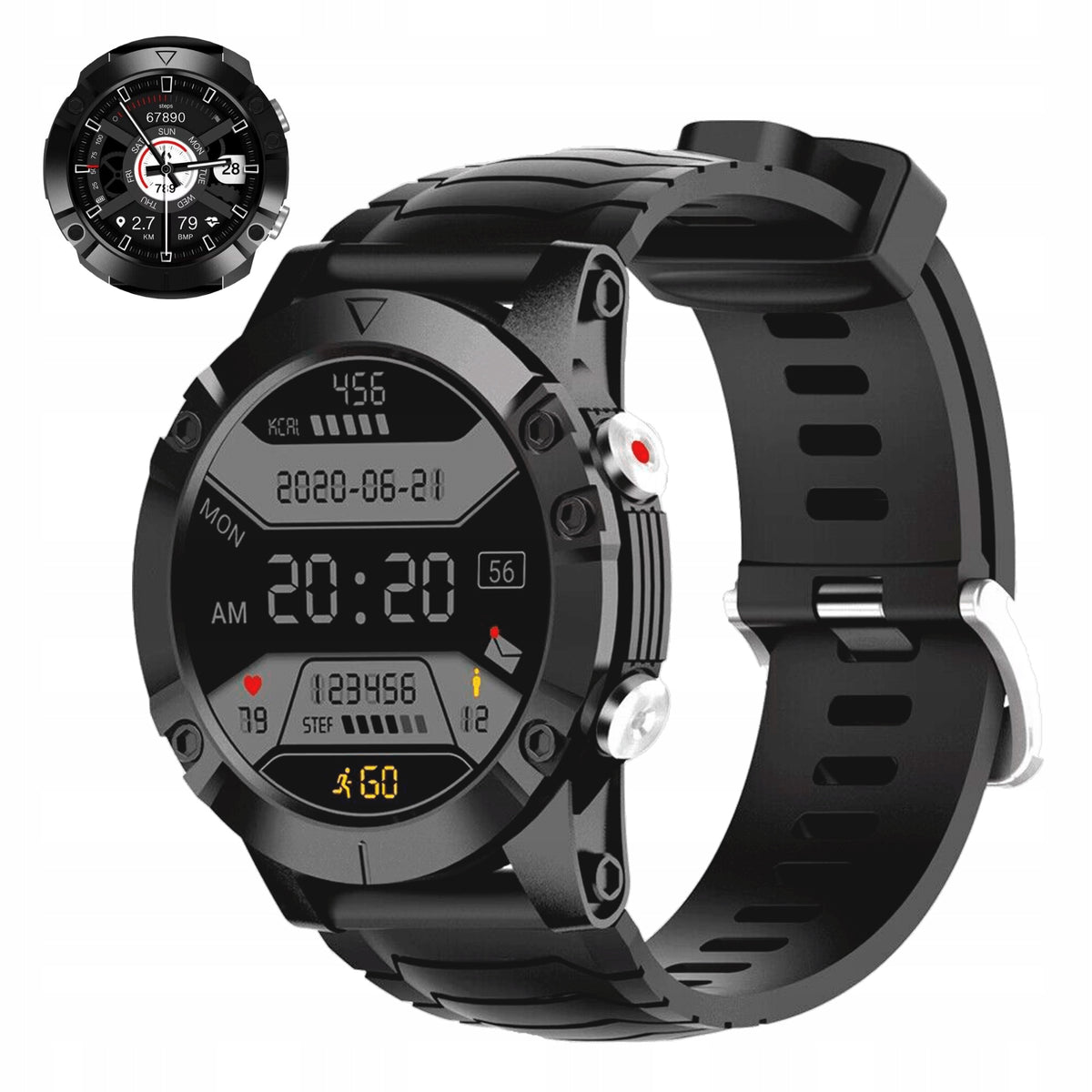 2X Kruger&Matz Activity Smartwatch GPS IP68 SpO2