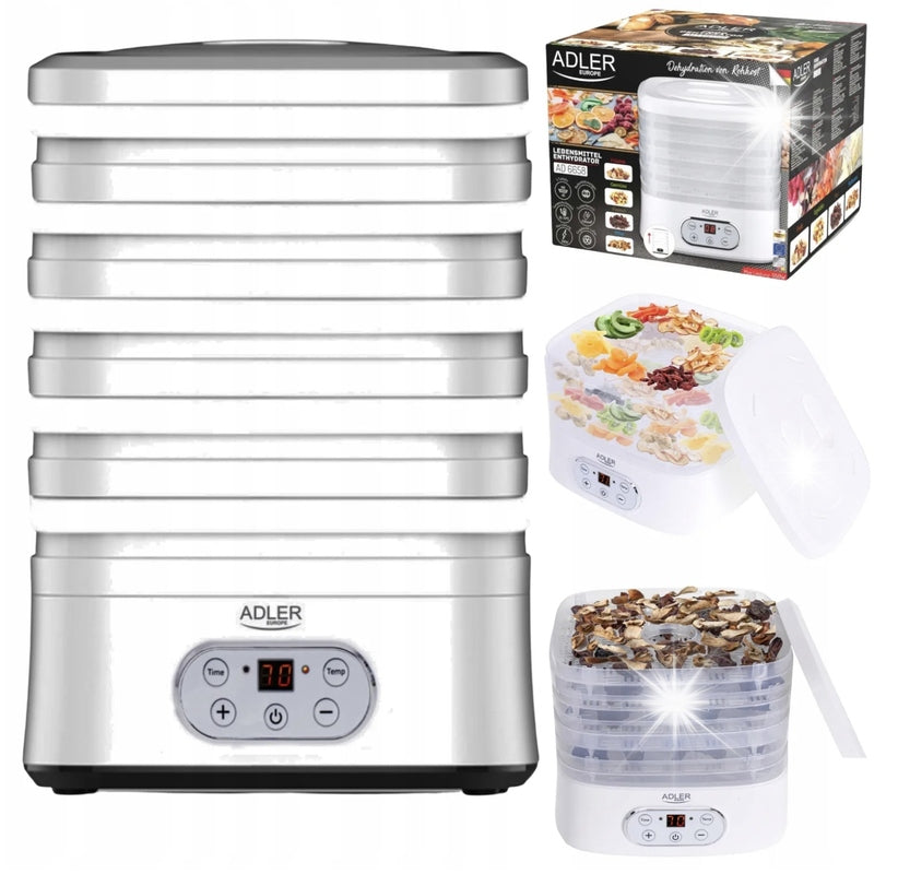 2X LARGE Fruit Mushroom Dryer Vegetable Thermocouple 550W 5 Trays High t