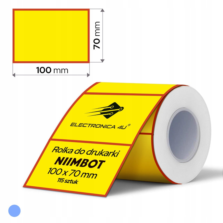 2X Labels self-adhesive thermal stickers for Niimbot B4 100x70 printer