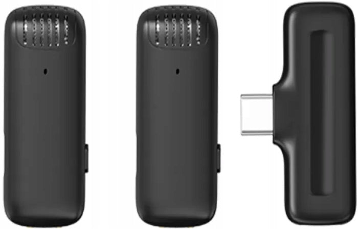 2X Lavalier J13 Wireless Tie Microphone with USB C