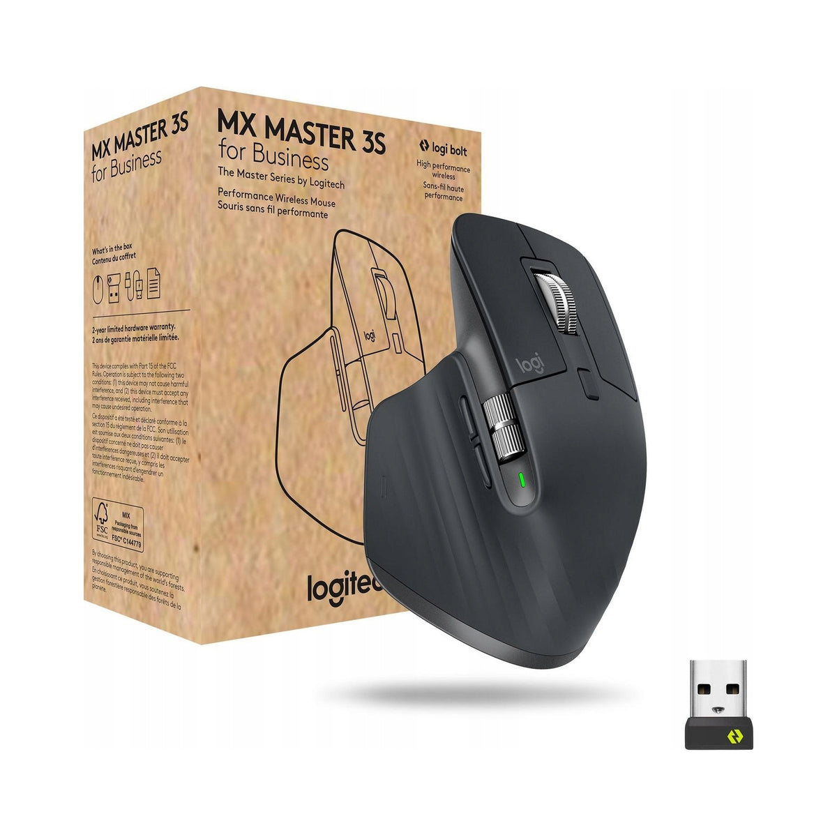 2X Logitech MX Master 3S Mouse for Business Wireless