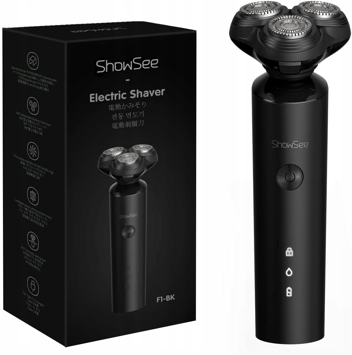 2X MEN'S ELECTRIC SHAVER FOR BEARD SHAVING SHOWSEE Brand ShowSee