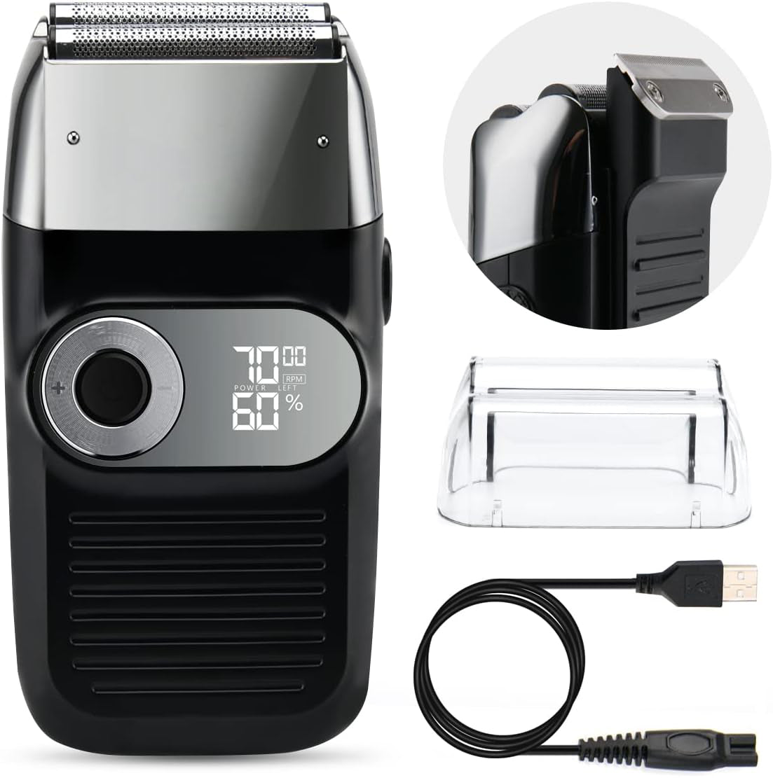 2X MEN'S SHAVER FOR SHAVING BALDNESS AND FACIAL HAIR WIRELESS AND COMPACT