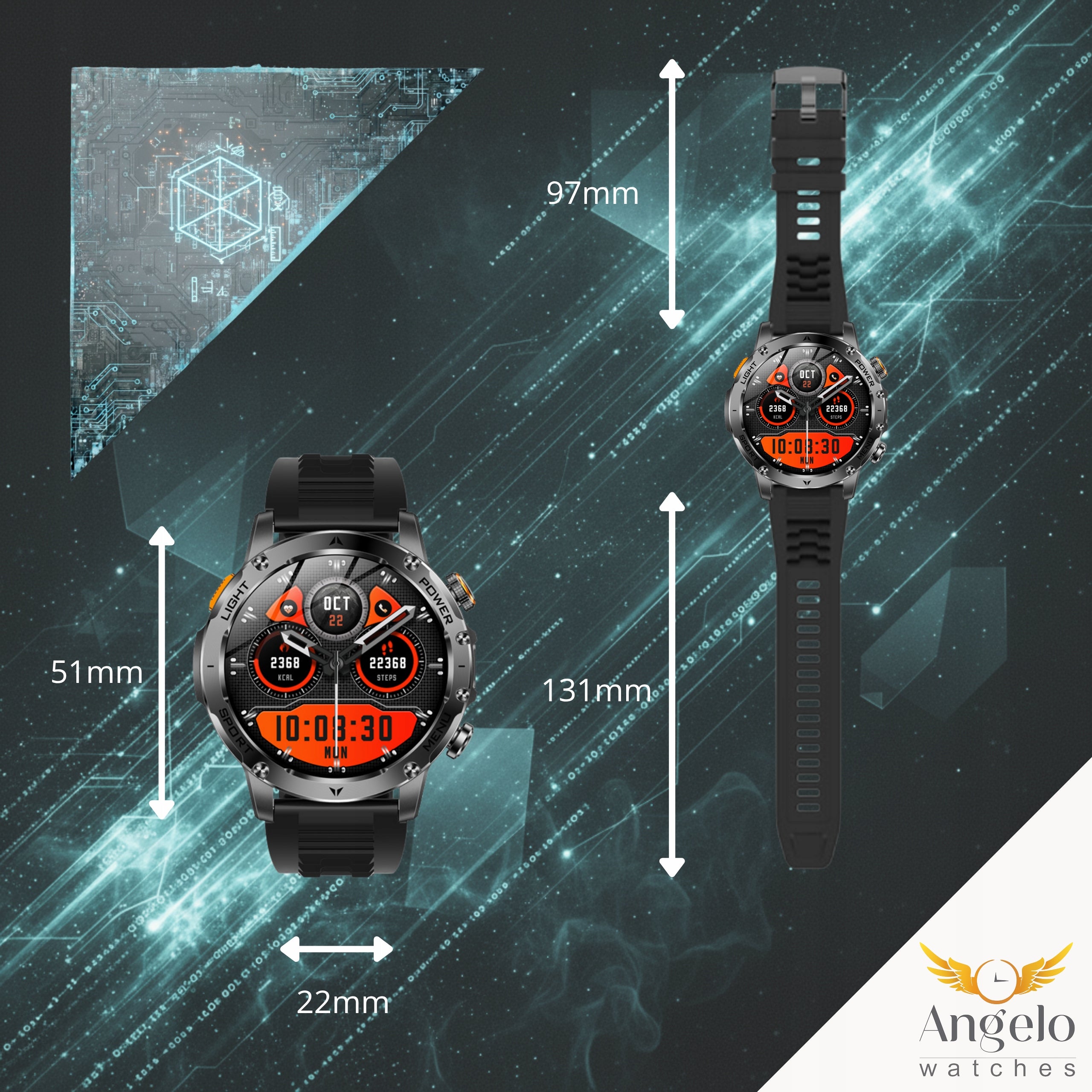 2X MEN'S SPORTS SMARTWATCH MENU POLISH WATERPROOF SMART WATCH P Model other