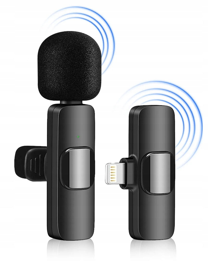 2X MICROPHONE WIRELESS TIE RECEIVER FOR PHONE LIGHTNING INPUT Manufacturer code 535446641