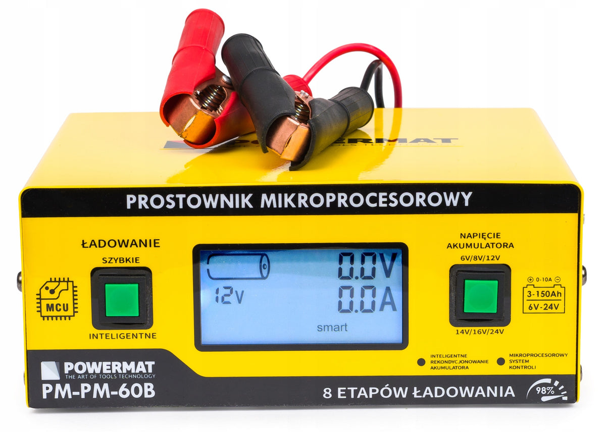 2X MICROPROCESSOR BATTERY RECTIFIER 10A CAR 6V-24V CHARGER