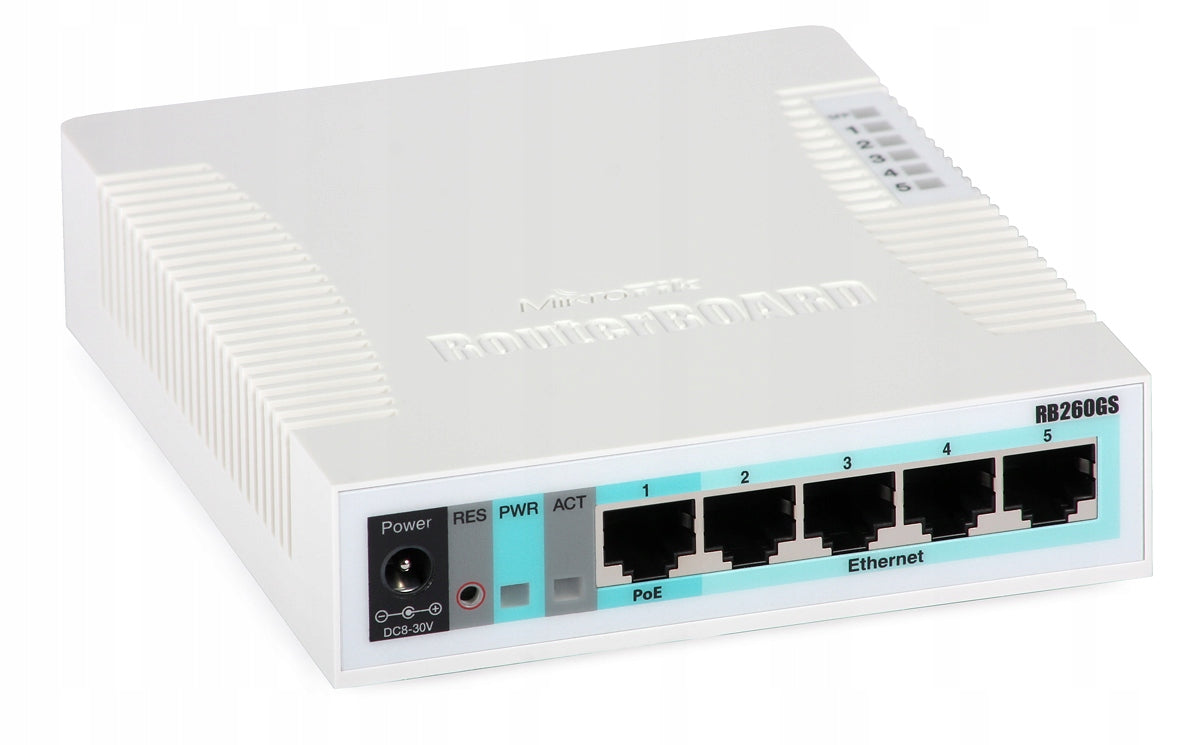 2X MIKROTIK ROUTERBOARD CSS106-5G-1S (RB260GS) Number of ports 5