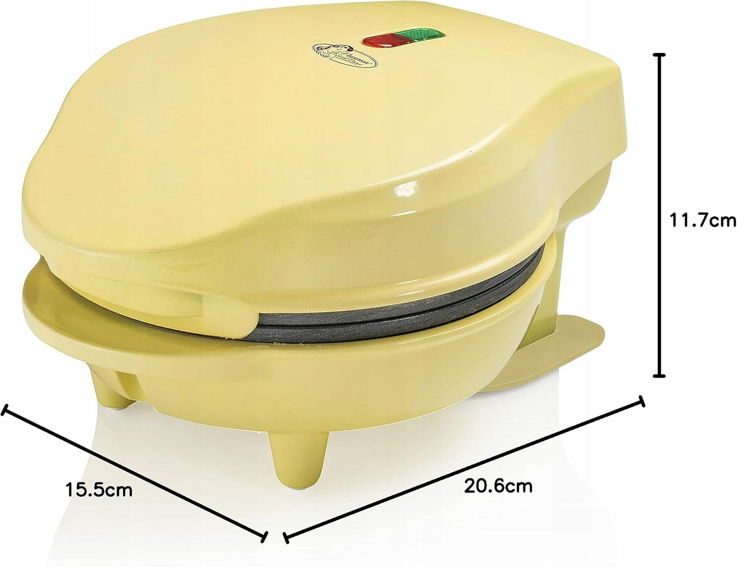 2X MINI RETRO WAFFLE IRON 550W COATING NON-STICK INDICATOR LIGHT Model 5907225577506