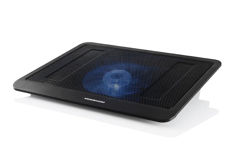 2X MODECOM CF13 SILENT FAN BLACK LAPTOP COOLING STAND Manufacturer MODECOM