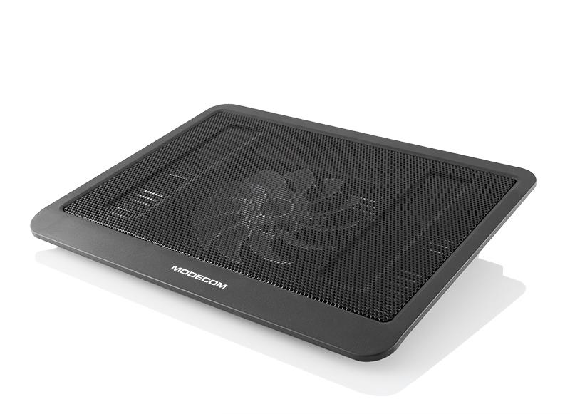2X MODECOM CF13 SILENT FAN BLACK LAPTOP COOLING STAND