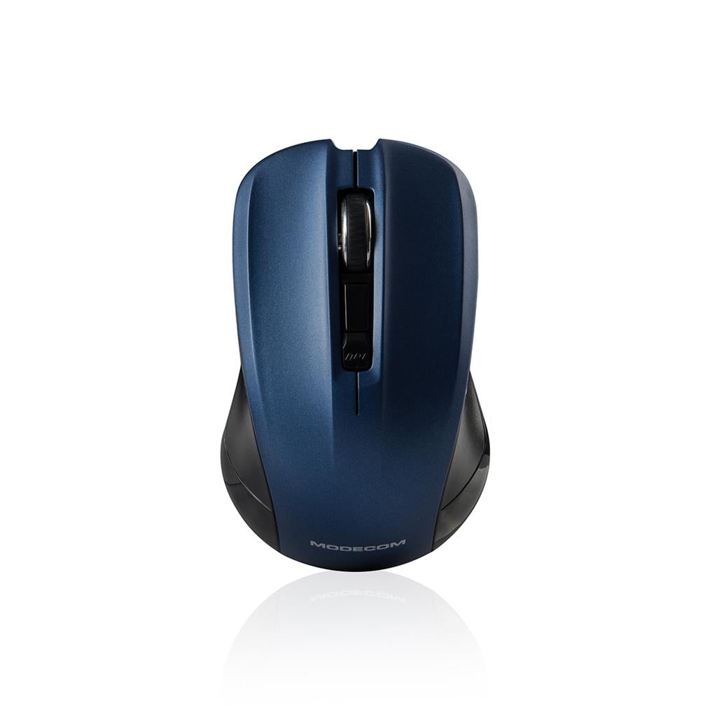 2X MODECOM WM9.1 BLACK AND BLUE WIRELESS OPTICAL MOUSE