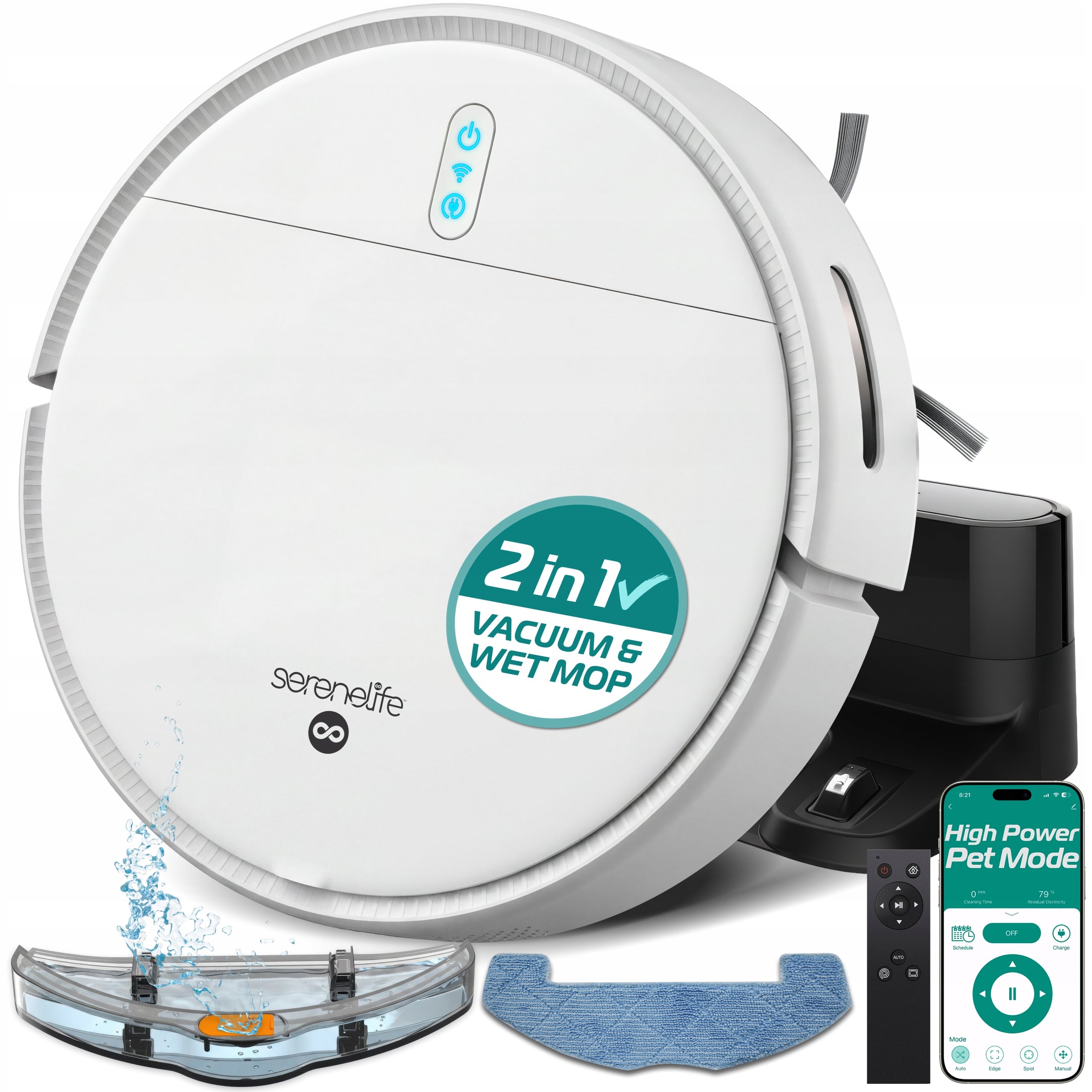 2X MOPPING ROBOT 3IN1 VACUUMING MOPPING SWEEPING 700PA BIA Brand no brand