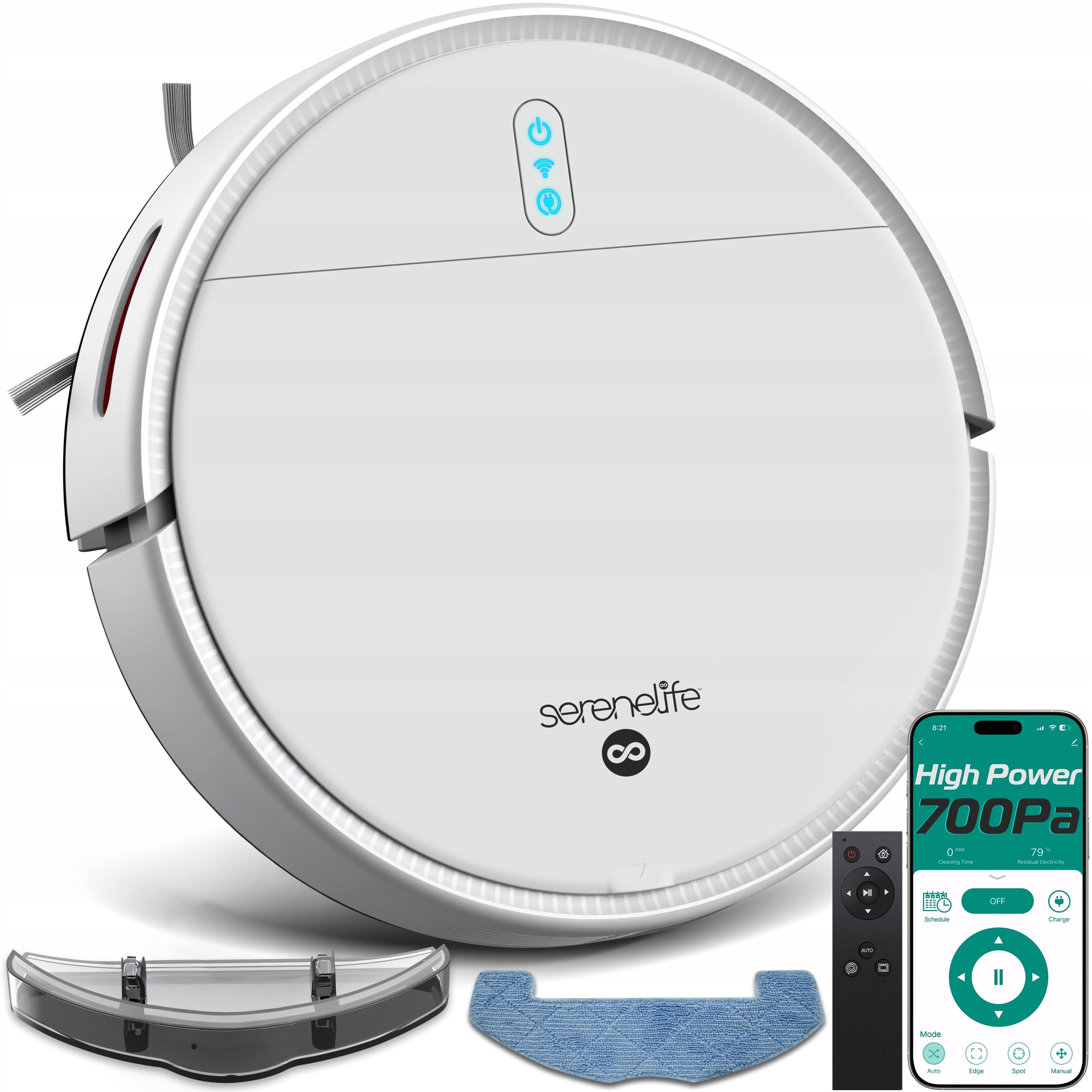 2X MOPPING ROBOT 3IN1 VACUUMING MOPPING SWEEPING 700PA BIA