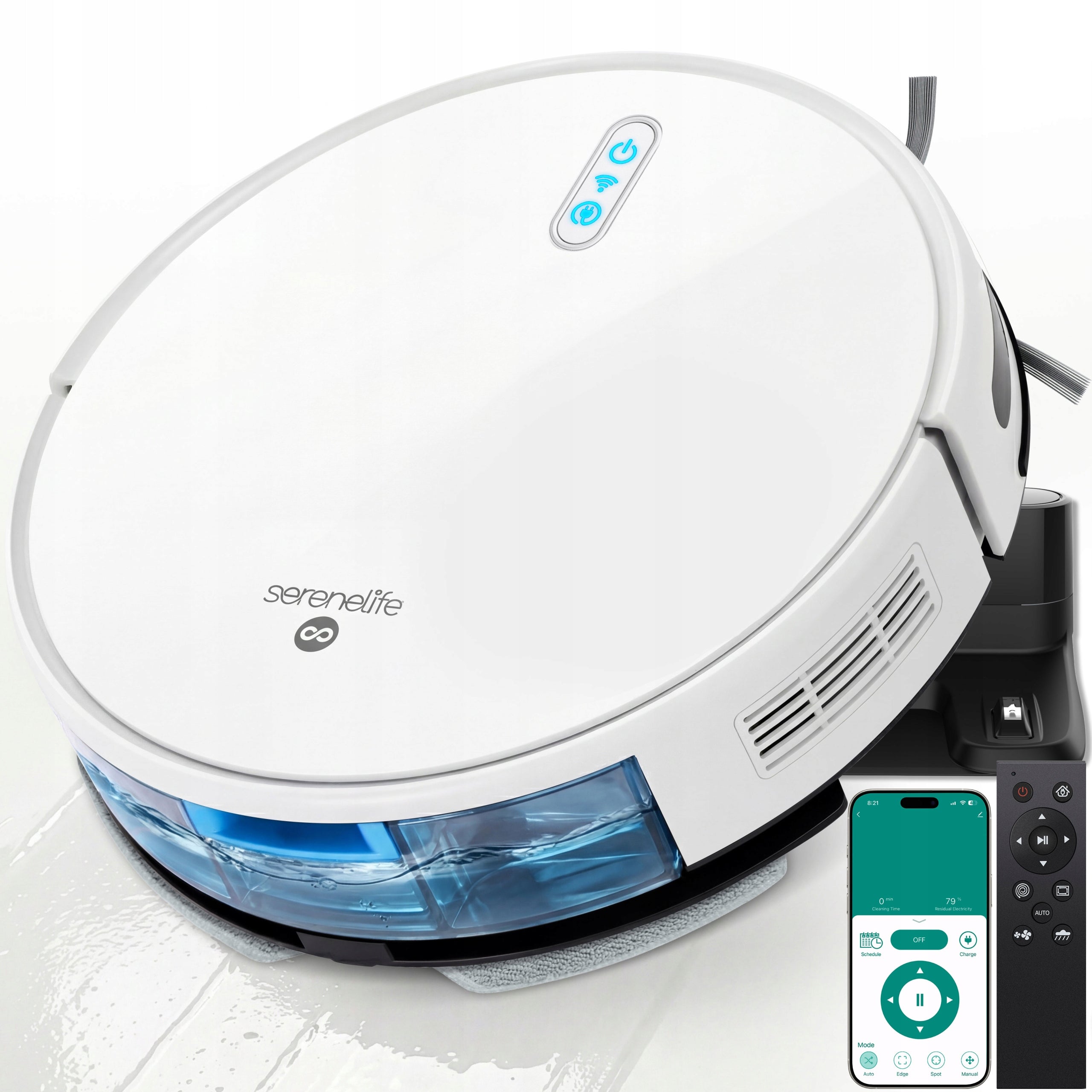 2X MOPPING ROBOT 4IN1 VACUUMING MOPPING SWEEPING 2000PA BI