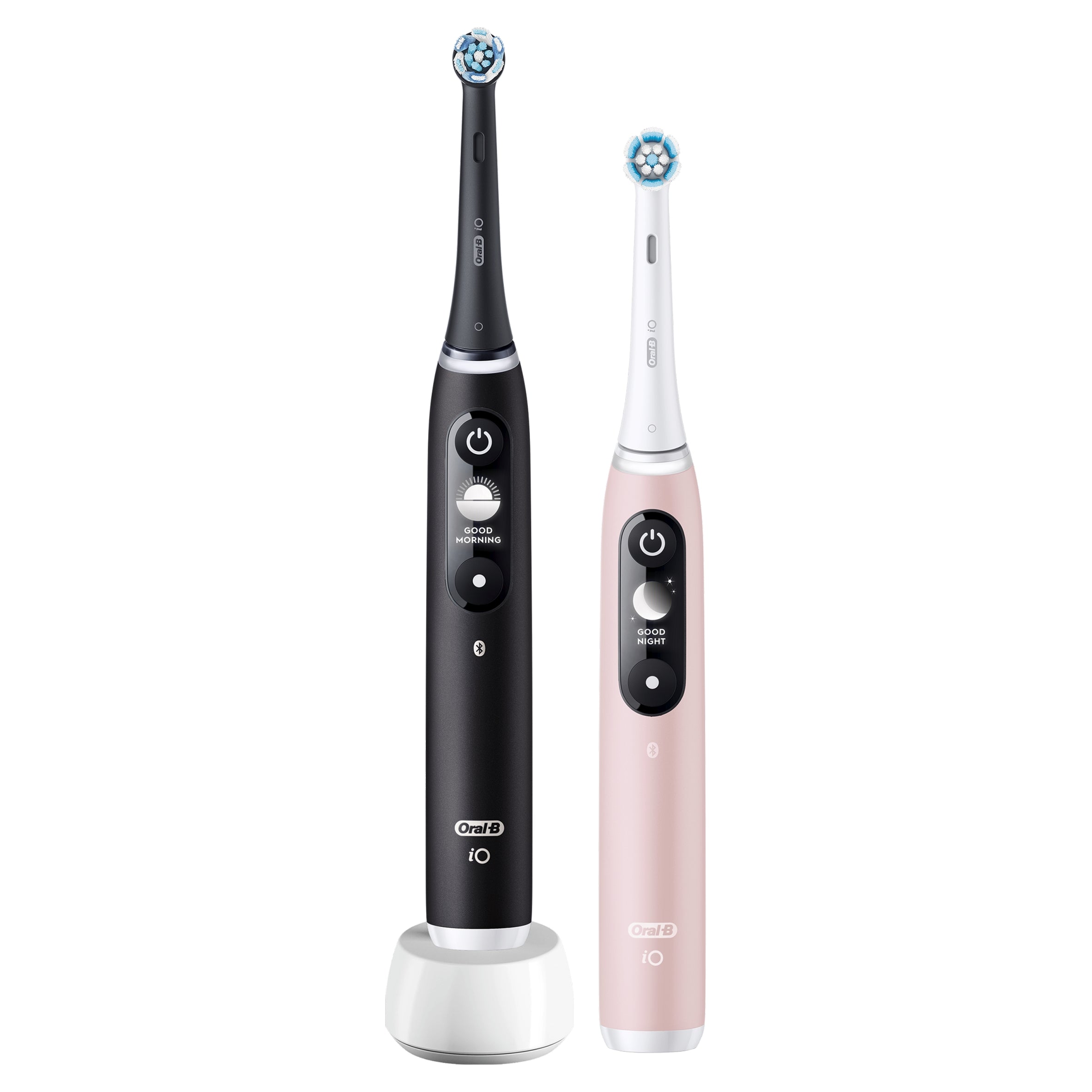 2X Magnetic Toothbrushes Oral-B iO Series 6 Two Pack Black and Rose