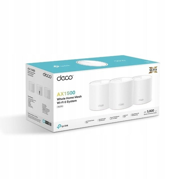 2X Mesh System TP-Link DECO X10 Mesh WiFi6 (1500Mb/sa/b/g/n/ac/ax) 3xAP Manufacturer TP-Link