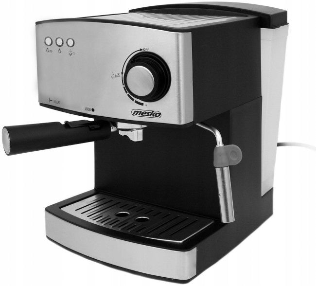 2X Mesko MS 4403 Espresso machine flask for coffee 15 bar Foamer Silver Model MS 4403