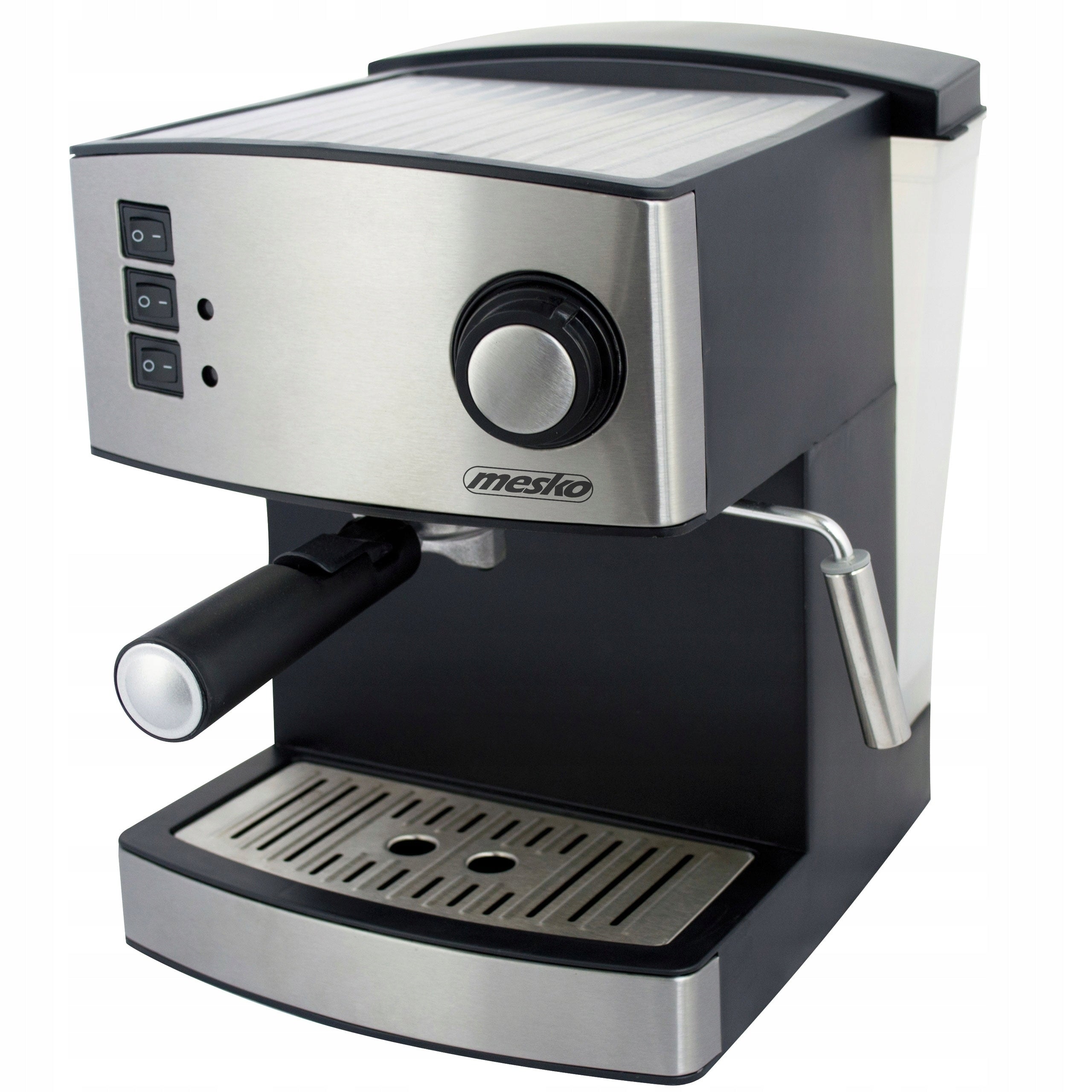 2X Mesko MS 4403 Espresso machine flask for coffee 15 bar Foamer Silver