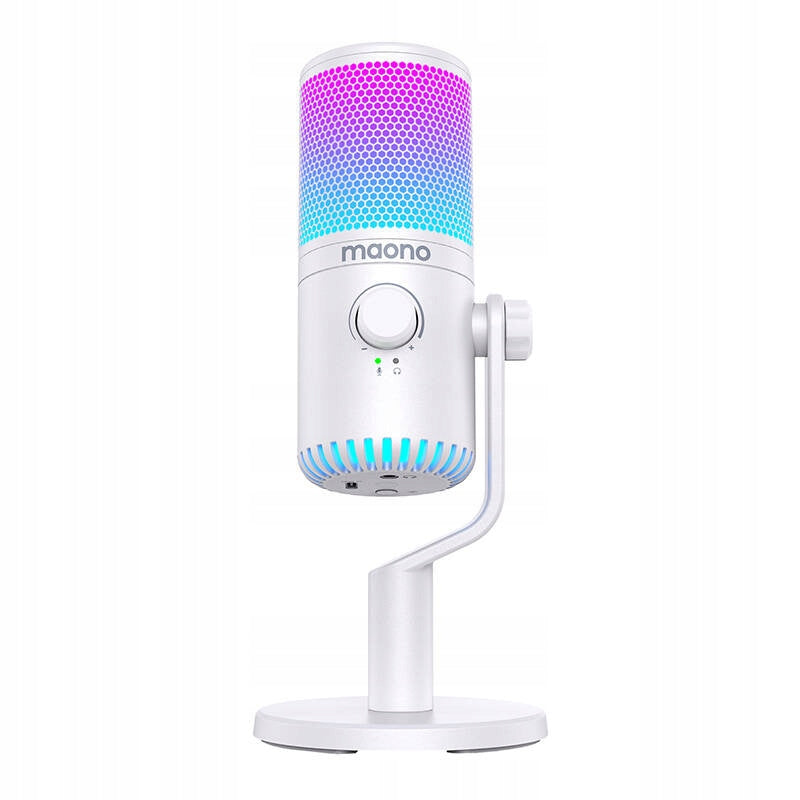 2X Microphone MAONO DM30RGB Gaming Microphone White Manufacturer code DM30RGB white