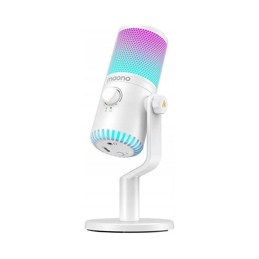 2X Microphone MAONO DM30RGB Gaming Microphone White