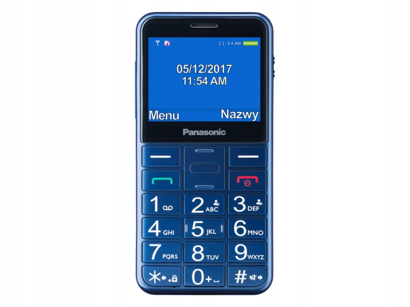 2X Mobile Phone PANASONIC KX-TU155EXCN Blue Built-in memory no memory