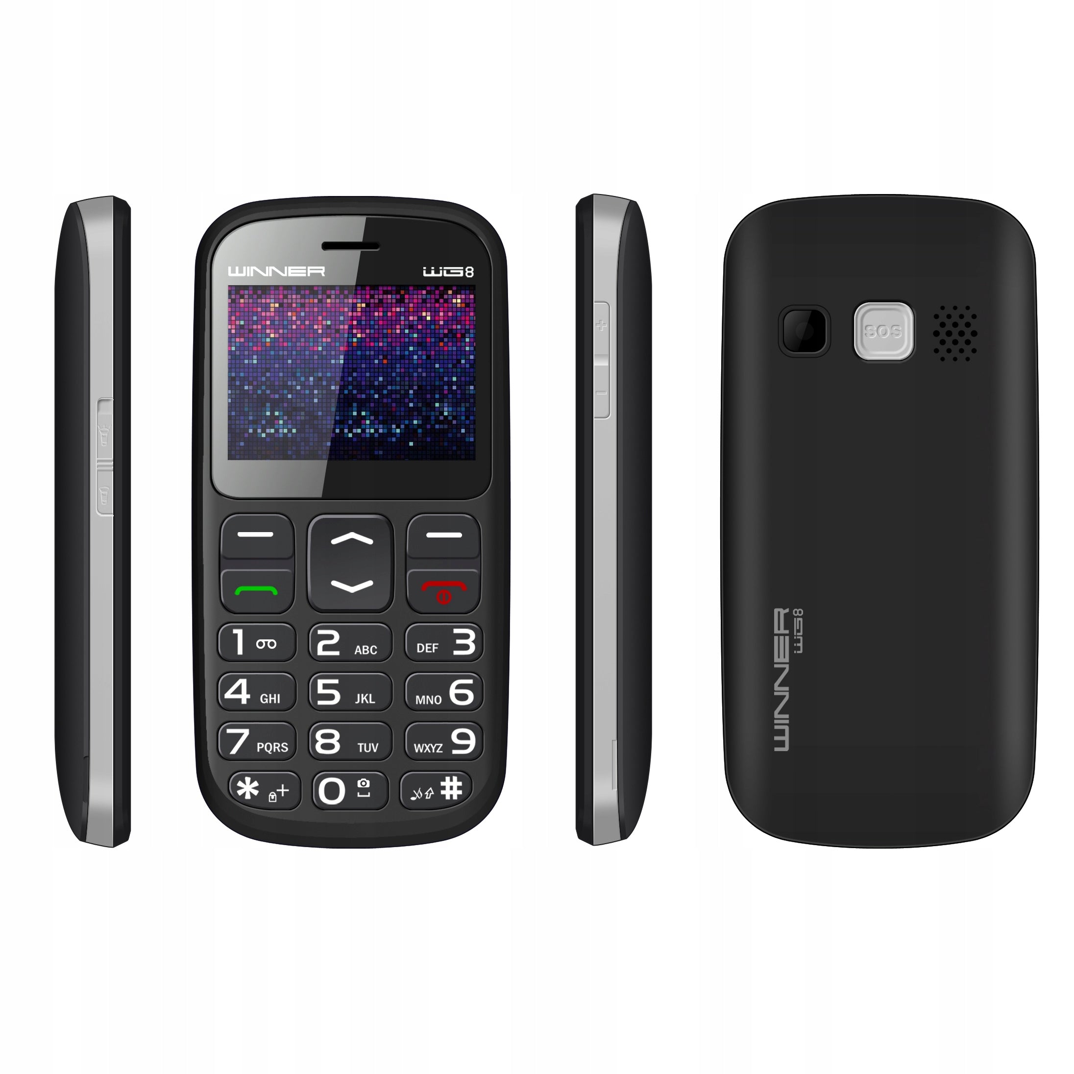 2X Mobile Phone for Senior Simple to Use BlueTooth SOS Flashlight Brand Winner