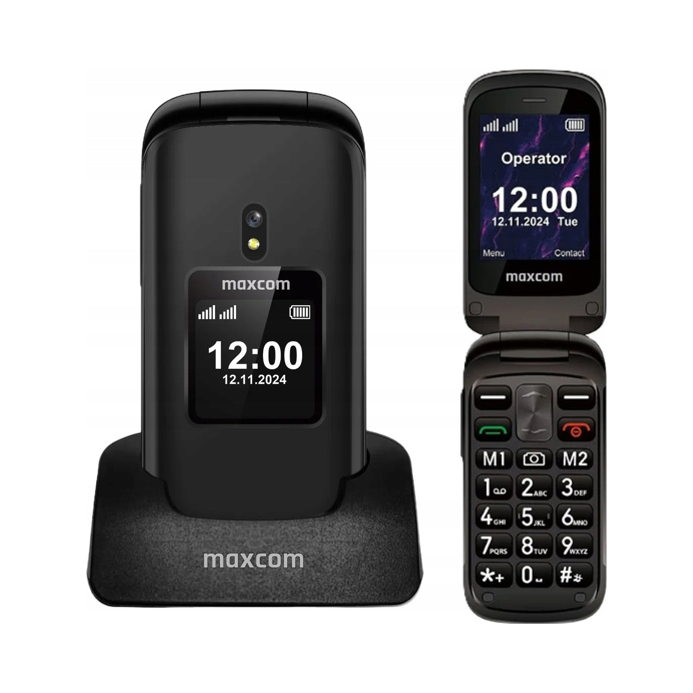 2X Mobile Phone with Flap for Senior Maxcom MM834 4G Big Keys, SO