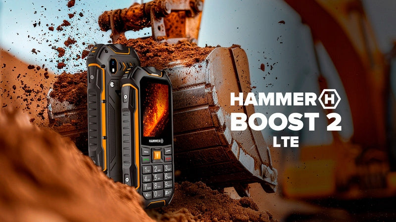 2X Mobile phone HAMMER Boost 2 LTE Black-orange Brand Hammer