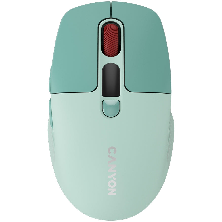 2X Mouse CANYON Wireless Mouse MW-26 LCD Quiet Two Modes Green